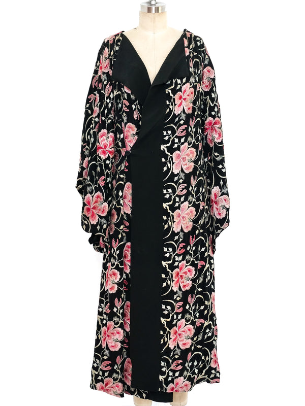 Hand Embroidered Floral Robe Jacket arcadeshops.com