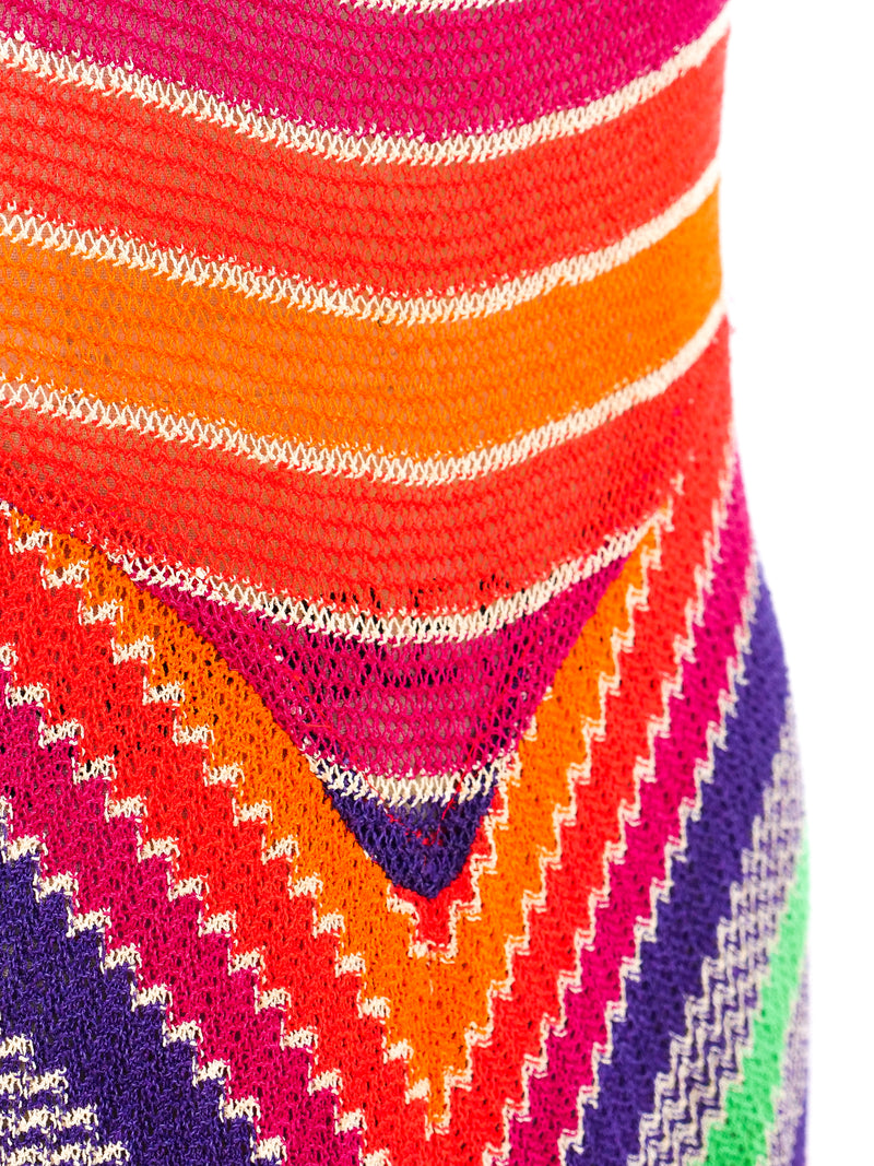 1970's Missoni Rainbow Knit Halter Dress Dress arcadeshops.com