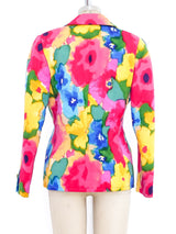 Bill Blass Watercolor Floral Jacket Jacket arcadeshops.com