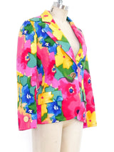 Bill Blass Watercolor Floral Jacket Jacket arcadeshops.com