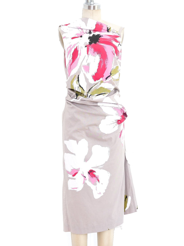 Dries van Noten Hand Painted Floral Dress Dress arcadeshops.com