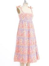 Pierre Deux Floral Block Printed Sun Dress Dress arcadeshops.com