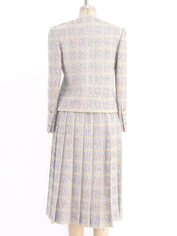 Chanel Pastel Check Tweed Suit Suit arcadeshops.com