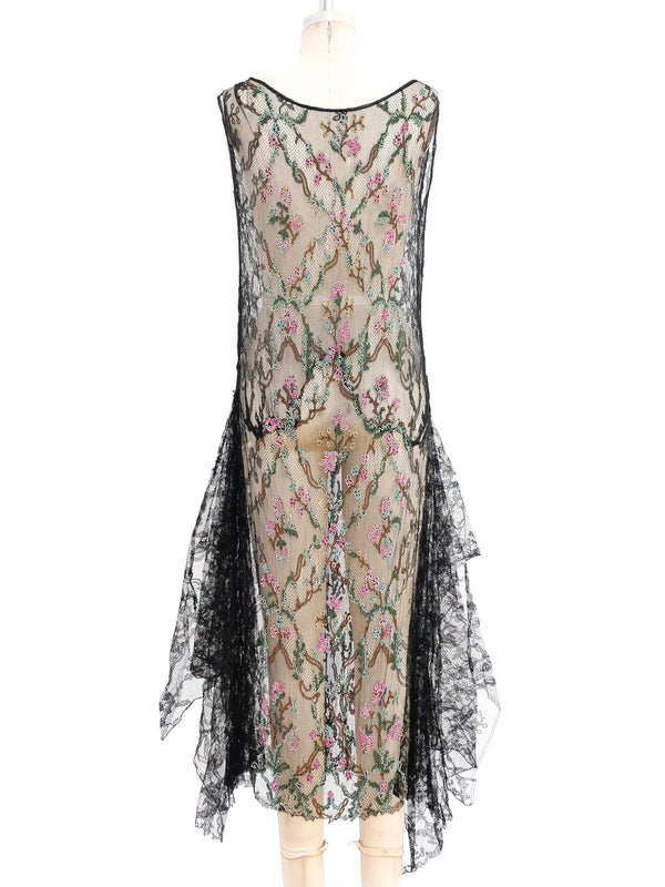 1920's Embellished Lace Dress Dress arcadeshops.com