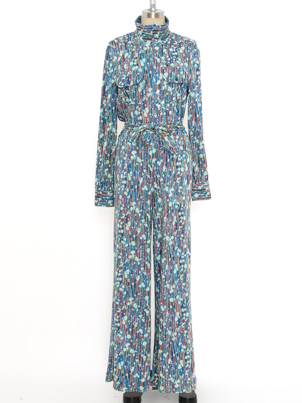 Diane Von Furstenberg Printed Jumpsuit Suit arcadeshops.com