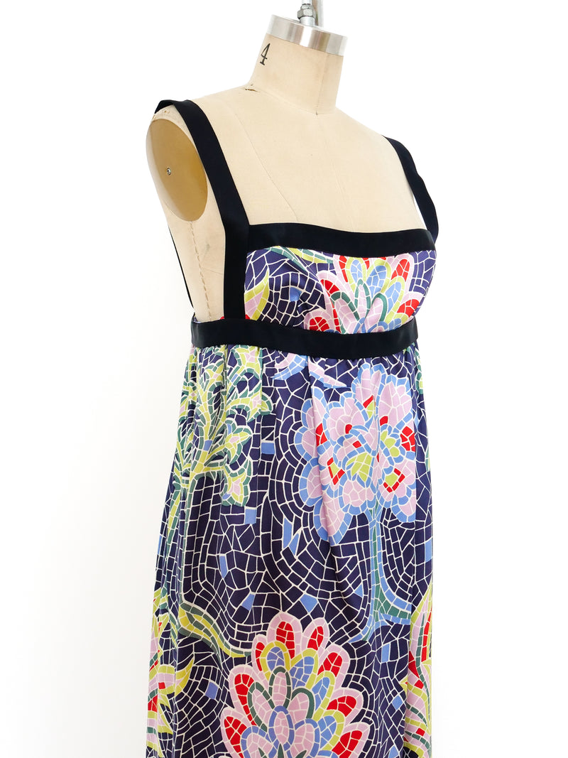 Geoffrey Beene Floral Mosaic Gown Dress arcadeshops.com