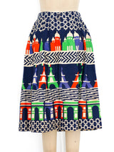 Lanvin French Landmark Printed Skirt Bottom arcadeshops.com