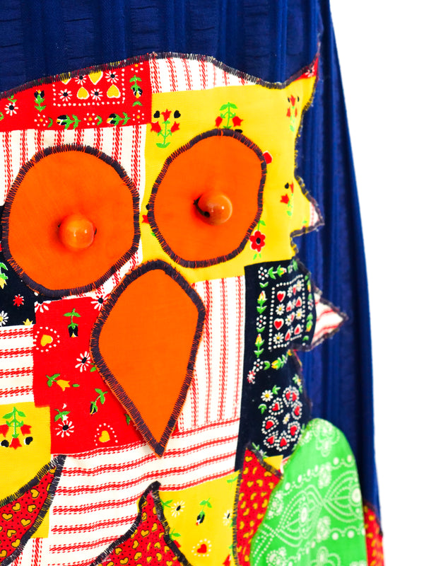 Patchwork Owl Skirt Bottom arcadeshops.com