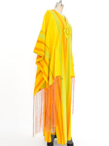 Josefa Striped Fringe Caftan Dress arcadeshops.com
