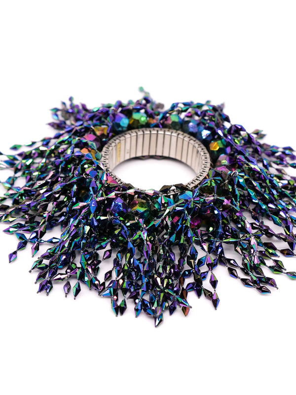 Bead Fringed Bangle Accessory arcadeshops.com