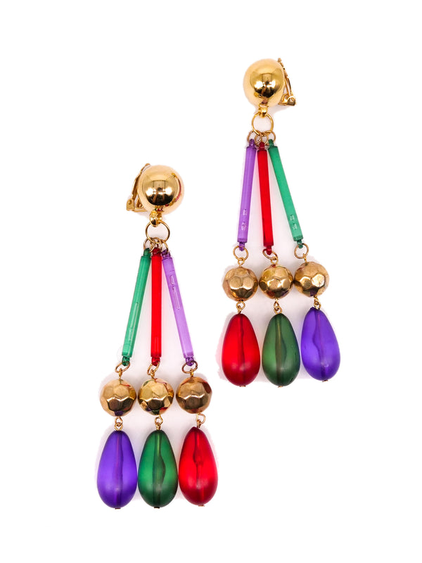 Candy Teardrop Fringe Earrings Accessory arcadeshops.com