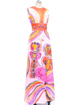 Hand Painted Sleeveless Maxi Dress arcadeshops.com