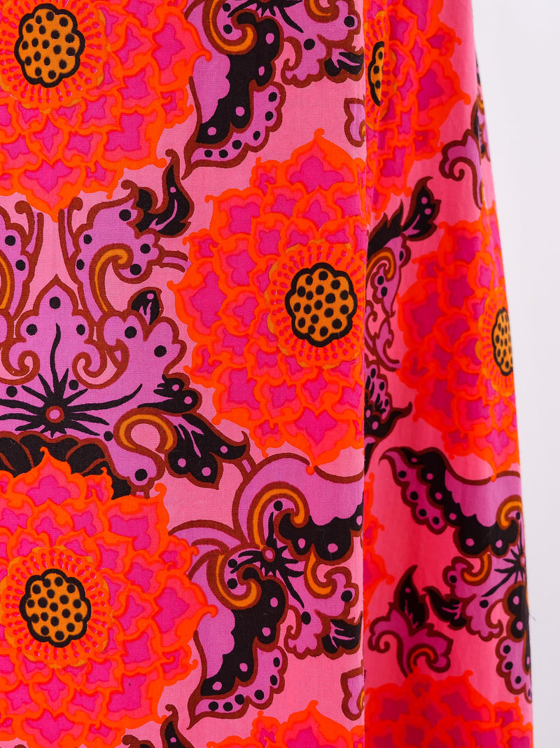Floral Printed Cotton Maxi Dress Dress arcadeshops.com