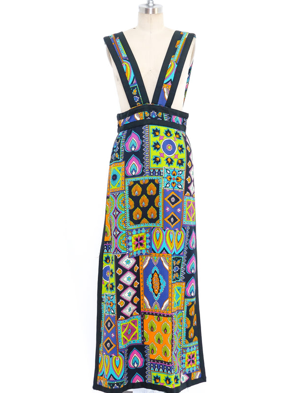 Neon Patchwork Printed Jumper Dress arcadeshops.com