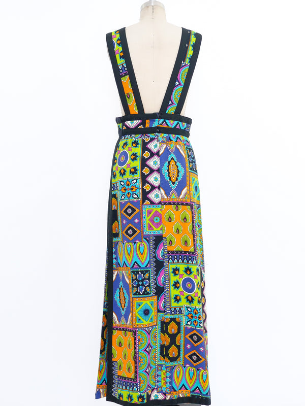 Neon Patchwork Printed Jumper Dress arcadeshops.com