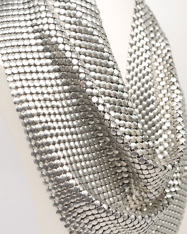Aluminum Chainmail Bib Necklace Accessory arcadeshops.com