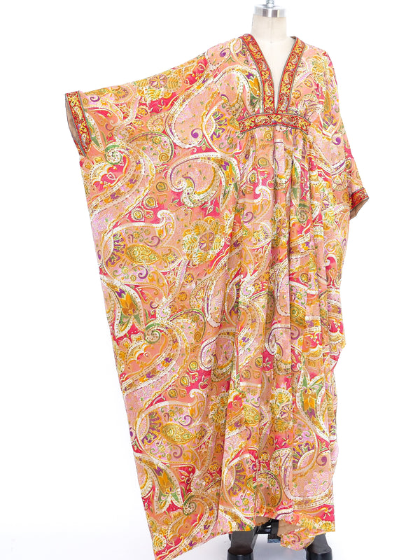 Paisley Printed Caftan Dress arcadeshops.com