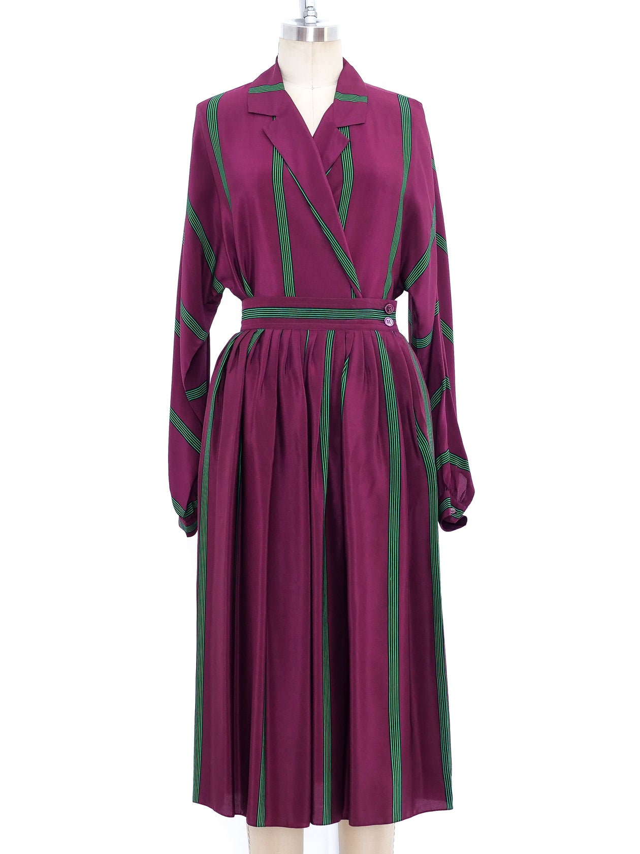 Calvin Klein Striped Silk Ensemble Calvin Klein Striped Silk Ensemble