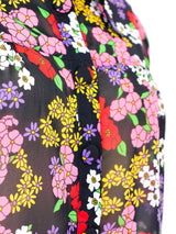 Adolfo Floral Silk Ensemble Suit arcadeshops.com