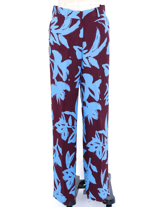 Dries Van Noten Printed Silk Pants Bottom arcadeshops.com