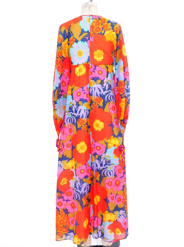 Jean Varon Floral Printed Chiffon Dress Dress arcadeshops.com