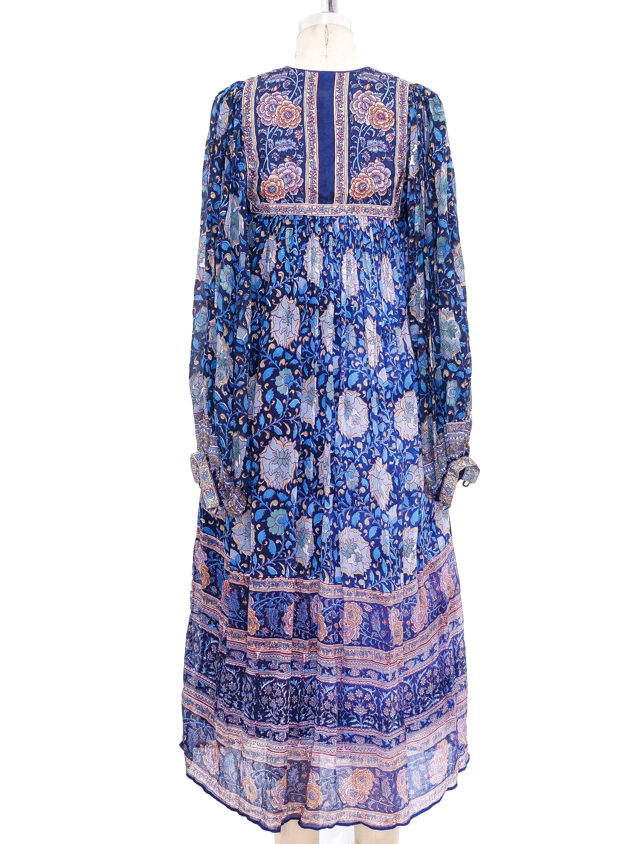Ritu Kumar Block Printed Silk Indian Dress