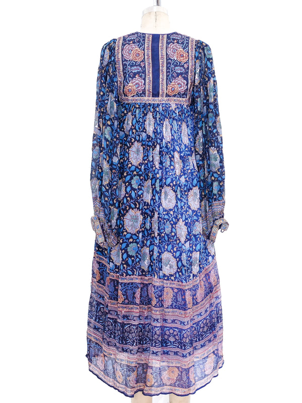 Ritu Kumar Block Printed Silk Indian Dress Dress arcadeshops.com