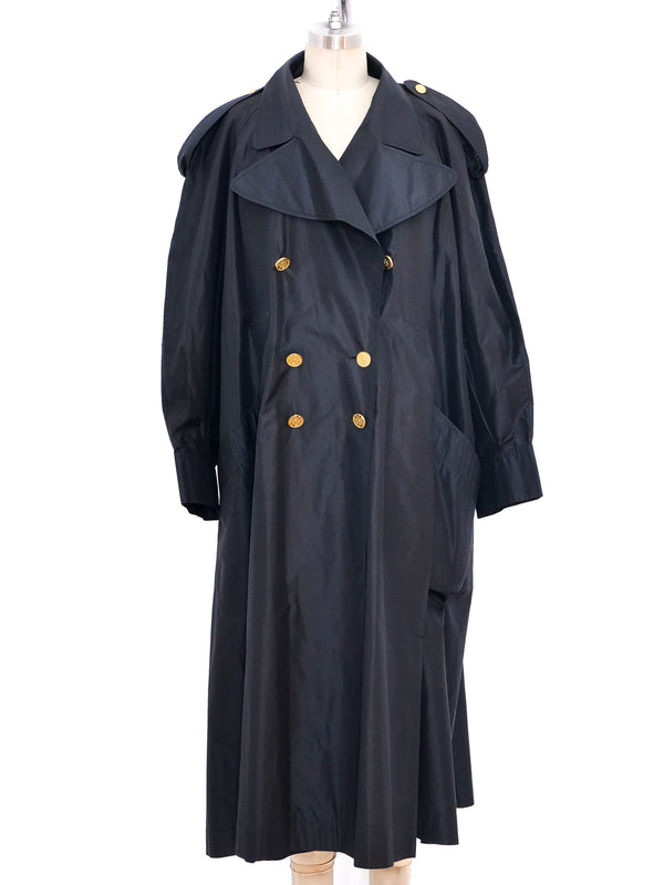 Chanel Silk Taffeta Overcoat Jacket arcadeshops.com