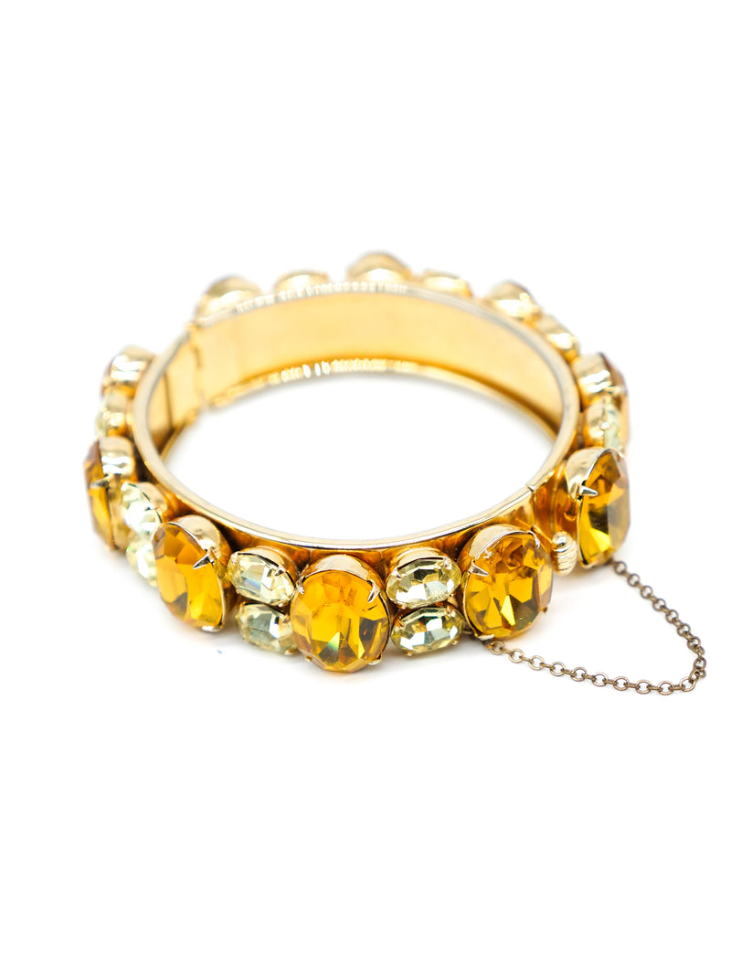 Citrine Crystal Studded Bangle Accessory arcadeshops.com