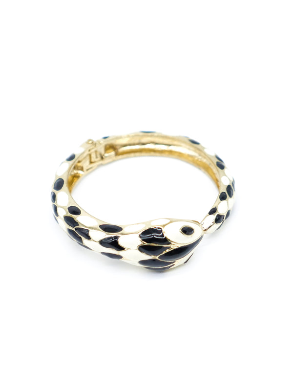 Enamel Snake Clamper Bracelet Accessory arcadeshops.com