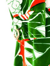 Galanos Floral Printed Velvet Dress Dress arcadeshops.com