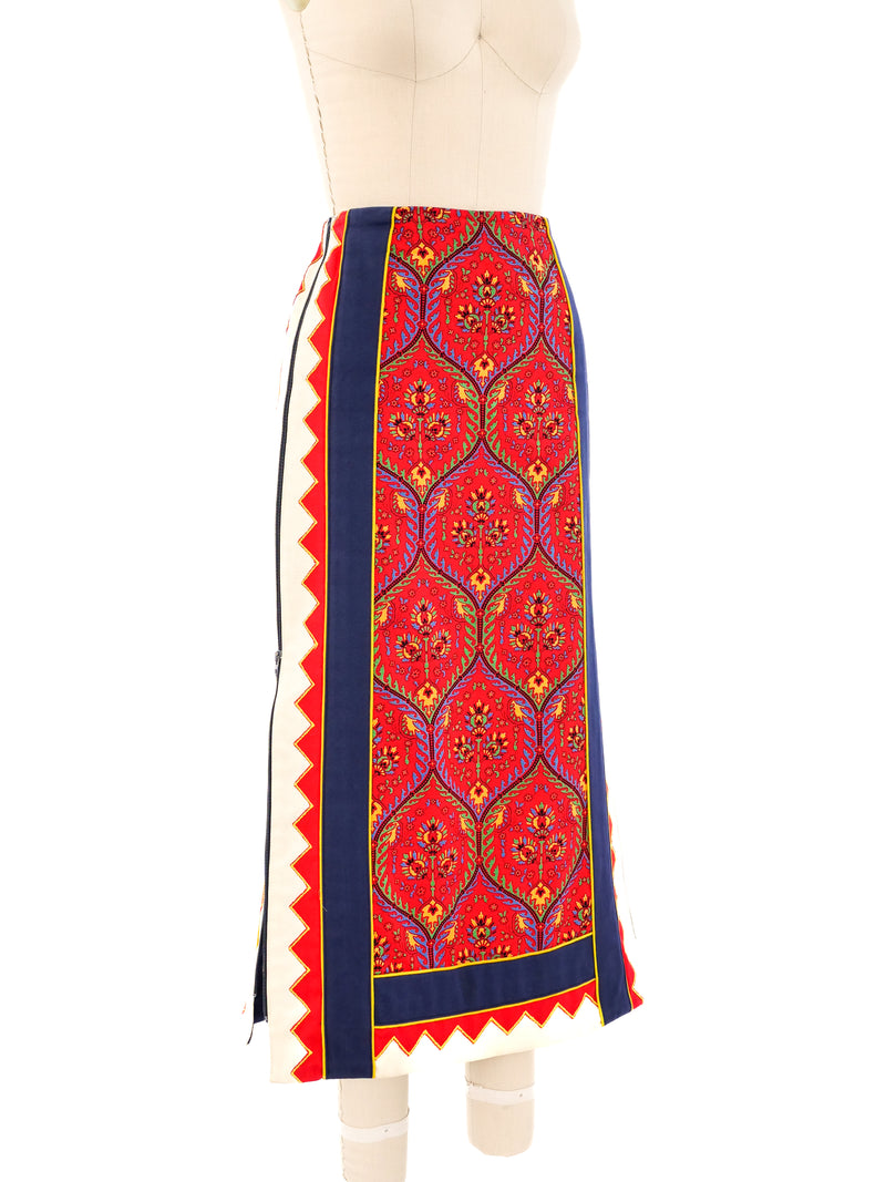 Anne Klein Patchwork Midi Skirt Bottom arcadeshops.com