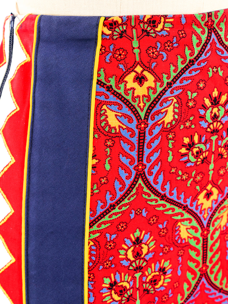 Anne Klein Patchwork Midi Skirt Bottom arcadeshops.com