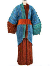 Pleated Structural Jacket and Skirt Ensemble Suit arcadeshops.com