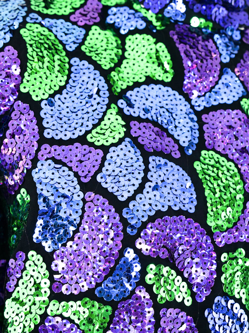 Travilla Sequin Embellished Gown Dress arcadeshops.com