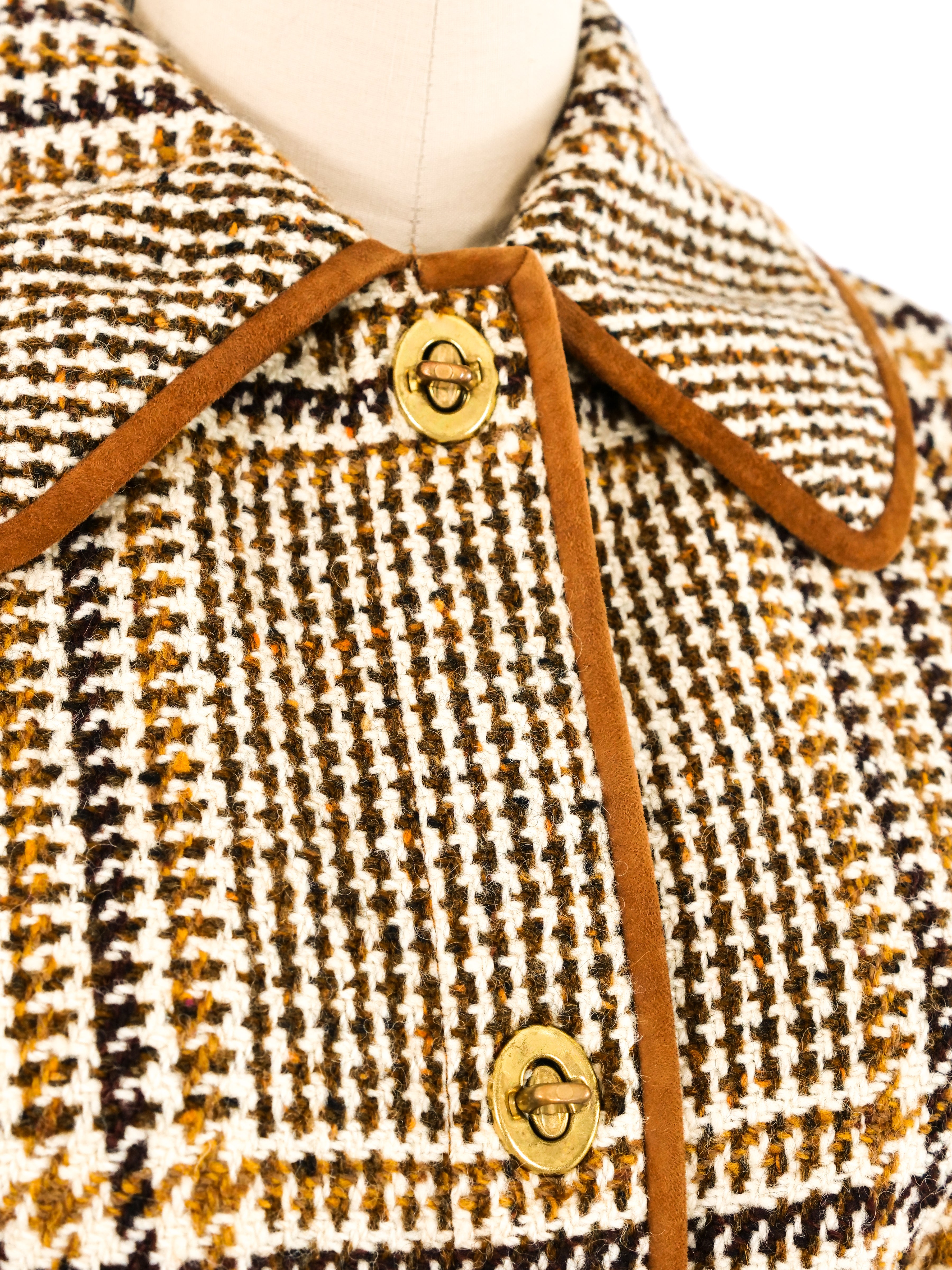Bonnie Cashin Tweed Saddlebag Coat