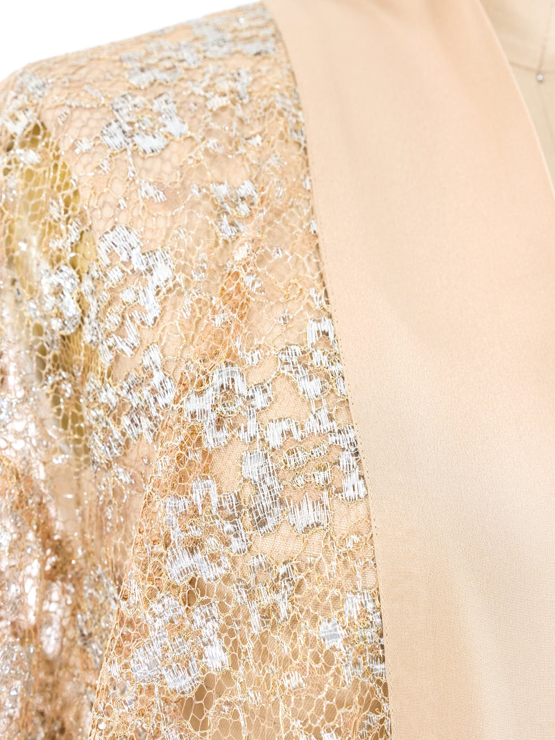 Nolan Miller Metallic Lace Duster Jacket arcadeshops.com