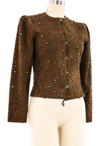 Anne Klein Embellished Suede Jacket Jacket arcadeshops.com