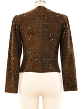 Anne Klein Embellished Suede Jacket Jacket arcadeshops.com