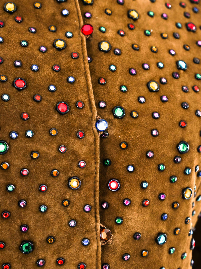 Anne Klein Embellished Suede Jacket Jacket arcadeshops.com