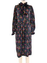 Oscar de la Renta Floral Paisley Printed Silk Dress Dress arcadeshops.com