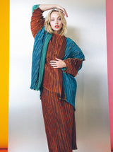 Pleated Structural Jacket and Skirt Ensemble Suit arcadeshops.com