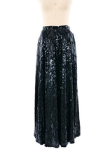 Christian Dior Sequined Maxi Skirt Bottom arcadeshops.com