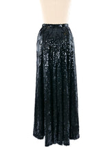 Christian Dior Sequined Maxi Skirt Bottom arcadeshops.com
