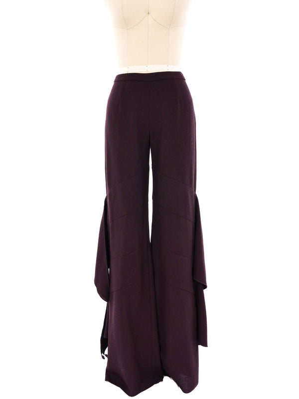 Valentino Fringed Wool Pant Bottom arcadeshops.com