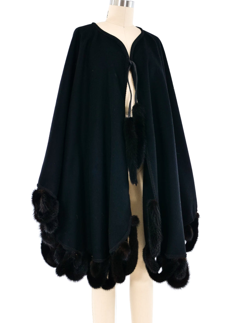 Foxtail Trimmed Poncho Outerwear arcadeshops.com