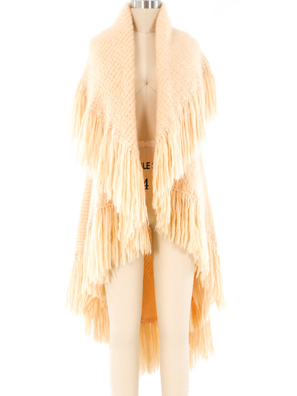 Christian Dior Fringed Knit Vest Outerwear arcadeshops.com