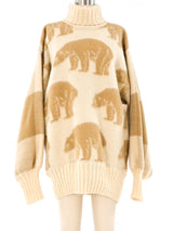 Jean-Charles de Castelbajac Bear Motif Knit Sweater Top arcadeshops.com