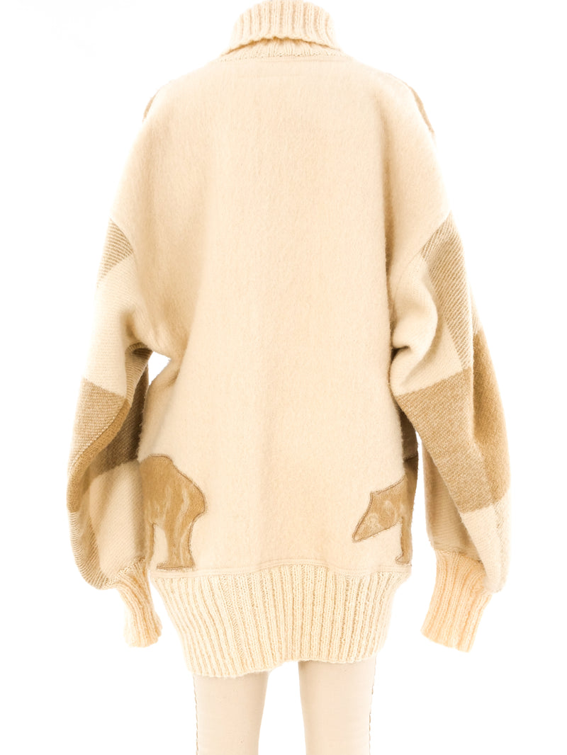 Jean-Charles de Castelbajac Bear Motif Knit Sweater Top arcadeshops.com