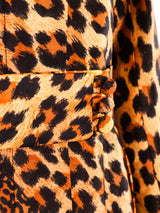 Mixed Animal Print Trench Coat Jacket arcadeshops.com